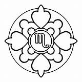 Coloring Page  zodiac sign Scorpio ♥ Online And Print For Free sketch template