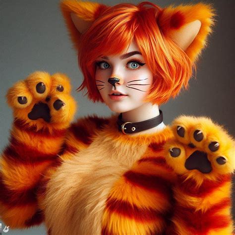 Yet Another Cute Ginger Orange Tabby Catgirl by MysticNitekatt on DeviantArt