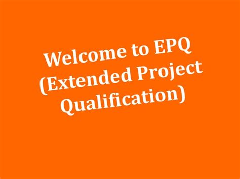 Epq presentation template