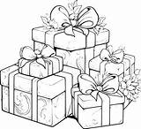 Gift Box Coloring Pages Drawing For Kids Stock Vector  Illustration Of sketch template