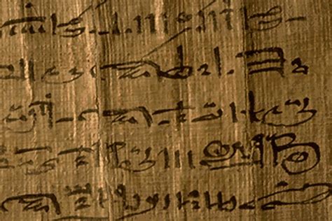 Papyrus/Hieratic Script - Liam Hill's Ancient Egyptian Digital Museum