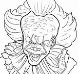 Collection Of Pennywise Coloring Pages  Free Printable sketch template