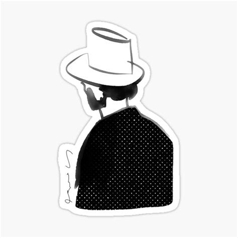 "Man with Fedora Hat " Sticker for Sale by Studio-10c | Redbubble