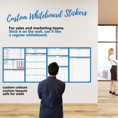 Custom Printed Whiteboard Stickers | Australian Made- Woolston Printing