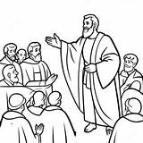 Apostle Paul Preaching Coloring Page 22553 17832 sketch template