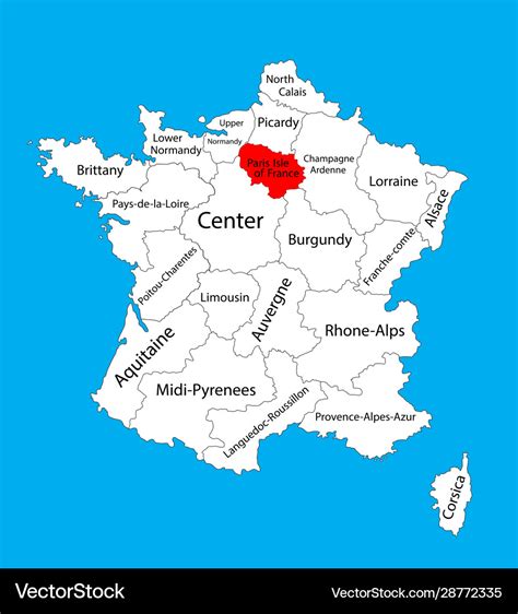 Paris France On A Map