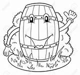 Keg Coloring Page Pages sketch template