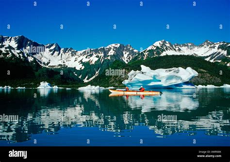 Kayaking, Kenai Fjords National Park, Alaska, USA Stock Photo - Alamy