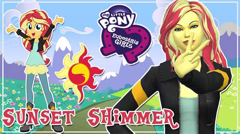 Sunset Shimmer My Little Pony Equestria Girl CAS || The Sims 4 Create A Sim + Full CC List - YouTube