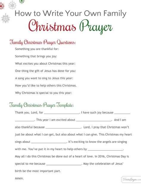 How To Write Your Own Family Christmas Prayer | 95.5 The Fish - Cleveland, OH