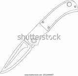 Folding Pocket Knife Coloring Book Stock Vector Royalty Free  sketch template