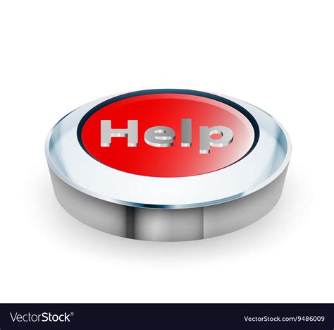 Help button Royalty Free Vector Image - VectorStock