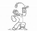 Popeye Coloring Pages Power Drawing Para Colorear Printable Sailor Man  sketch template