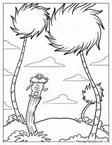 Dr Seuss Lorax Coloring Page sketch template