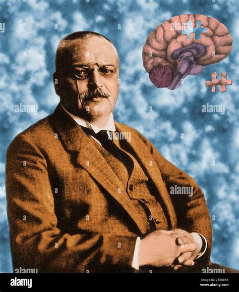 Alois Alzheimer and Puzzle Brain Stock Photo - Alamy