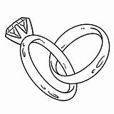Premium Vector  Wedding ring Isolated coloring page For Kids sketch template