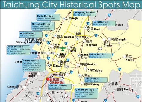 Taichung map - Living + Nomads – Travel tips, Guides, News & Information!