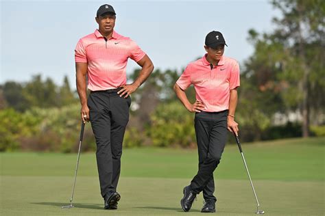 Tiger Woods, Son Charlie Photos Together at 2022 Golf Tournament