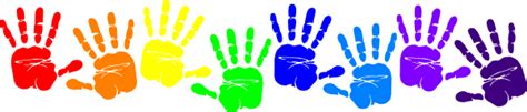 Rainbow Handprints Clip Art at Clker.com - vector clip art online ...