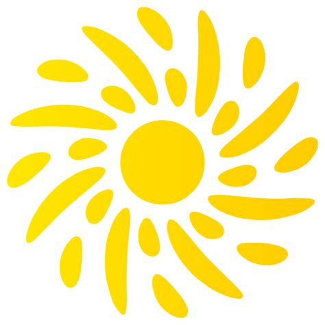 Sun icon in bright yellow color. PNG with transparent background. 12494174 PNG