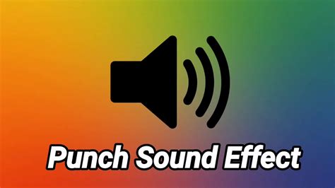 Punch Sound Effect - YouTube