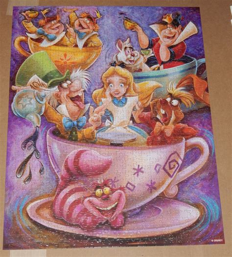 Contemporary Puzzles DISNEY PARKS SIGNATURE PUZZLE ALICE IN WONDERLAND ...