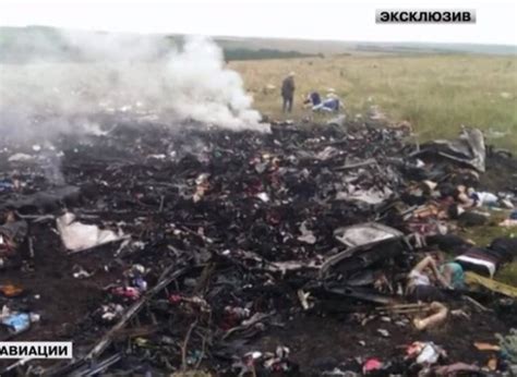 GRAPHIC: Disturbing Images Show Remains Of Downed Malaysian Plane ...