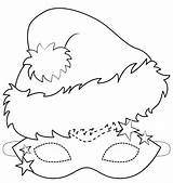 Printable Christmas Mask coloring Page  Download Print Or Color sketch template