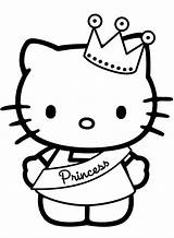 Princess Hello Kitty Coloring Page  Free Printable Pages For Kids sketch template