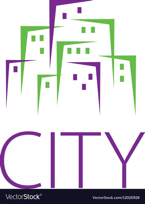 Logo city Royalty Free Vector Image - VectorStock