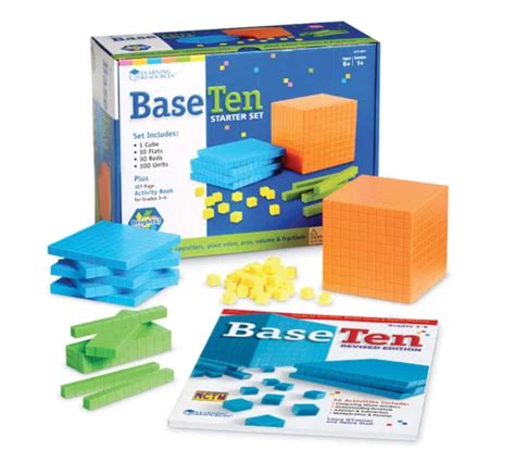 Base Ten Blocks Set – Brights