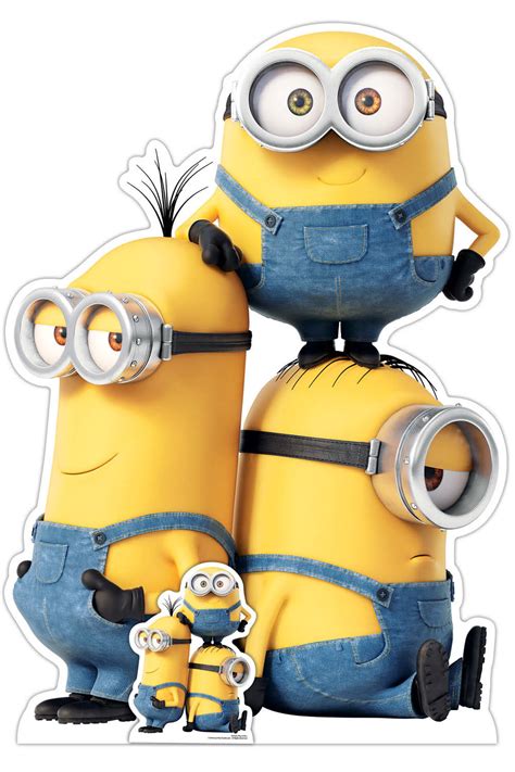 Kevin, Bob and Stuart Cardboard Cutout Official Minions: The Rise of ...