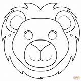 Lion Face Mask Coloring Page  Free Printable Coloring Pages sketch template
