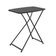 18" x 26" Indoor Outdoor Adjustable Height Personal Folding Table, Black, 2 pack - Walmart.com