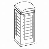 Phone Booth Coloring Page  Free booth For Kids sketch template