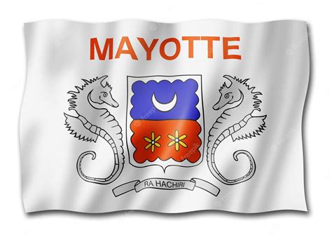 Premium Photo | Mayotte flag overseas territories of france