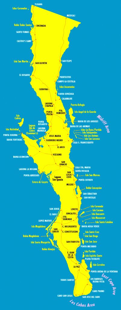 Detailed Baja California Map | Printable Maps