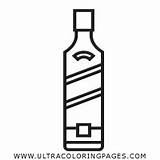 Whiskey Bottle Coloring Pages For Kids  Free sketch template