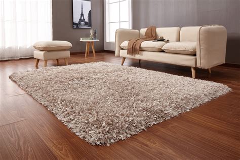 Coral Shaggy Area Rug In Beige 8 X 11 - 1StopBedrooms.