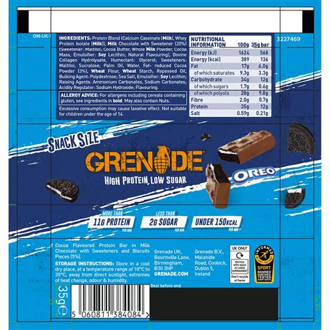 Grenade Carb Killa Oreo Protein Bar 18x35g