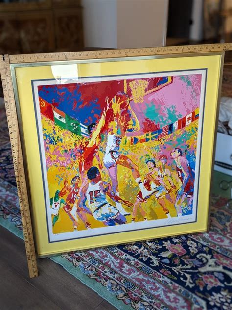 Leroy Neiman "Basketball" 1972 Olympics. Signed Artist's Proof AP ...