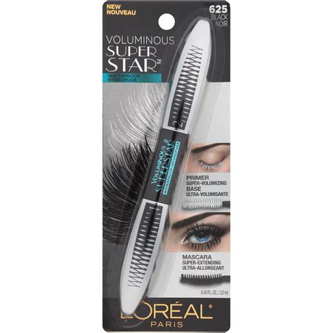 L'Oreal Paris Voluminous Superstar Waterproof Mascara, Black - Shop ...