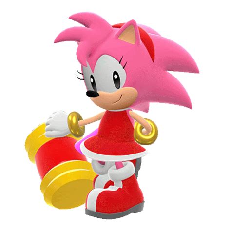 Amy Rose Modern Sticker - Amy Rose Modern Sonic Superstars - Discover & Share GIFs