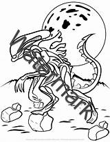 Free Alien Vs Predator Coloring Pages sketch template