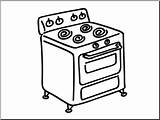 Gas Stove Drawing Images Sketch Coloring Page sketch template