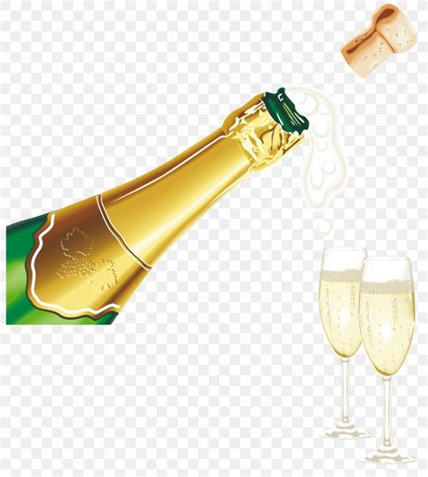 New Year Champagne With Glasses Clipart Picture, PNG, 2737x3056px, Champagne, Birthday, Bottle ...