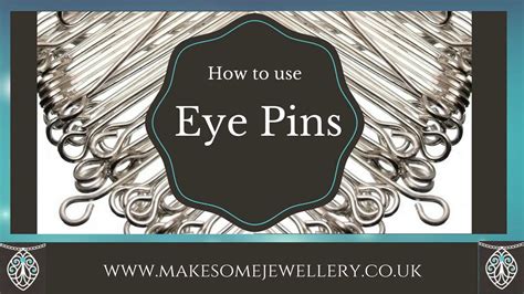 How to use Eye Pins - YouTube