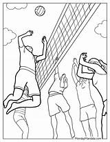18 Volleyball Coloring Pages Free PDF Printables sketch template