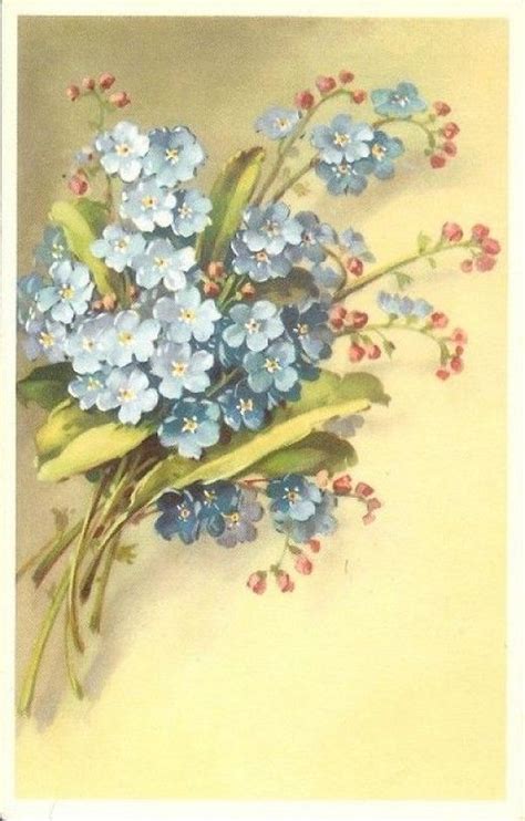 Vintage Alfred Mainzer Flower Postcards