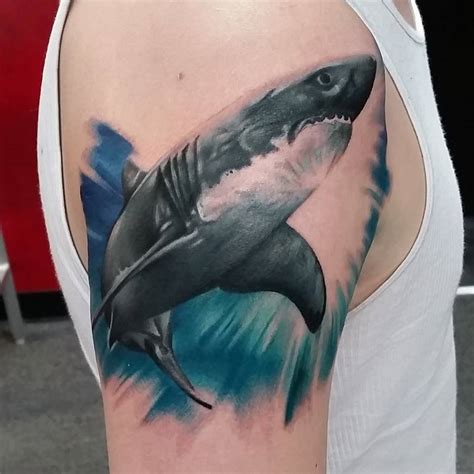 18 Shark Tattoos That Represents Strength and Primal Power - TattoosWin